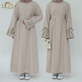 2024 Muslim Abaya Dresses Women Lady Elegant Traditional Muslim Clothing Muslim Abaya Modest Dresses With Side Pocket