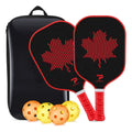 Factory Direct High Quality USAPA Approved 16mm 3K Fiber Carbon Pickleball Paddles Set of 2 4 Pickleball Balls