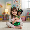Factory Price 18-Inch Mini Black Afro Doll Soft PVC Kids Toy Gift for Girls