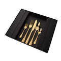 Dishwasher Safe 30% OFF Luxury 4 Pcs Gold Plated Cutlery Set Christmas Gift Set