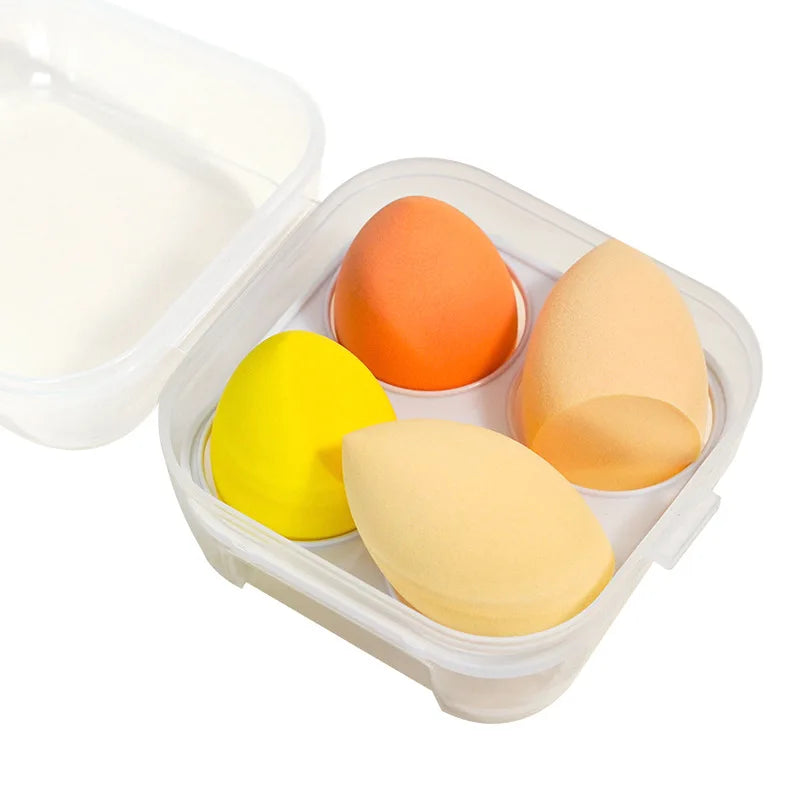 Eco-friendly Popular 8PCS/Box Beauty Sponges Set With Egg Box Beauty Facial Foundation Blending Latex Free Makeup Sponge Set