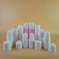 30ml 50 ml HDPE White Essential Oil Roller Bottle Empty Deodorant Container Plastic Roll on Bottles with Cover