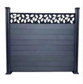 WPC Fence Panel Easy Installation Outdoor Garden Fence Wpc Gate Aluminum Post