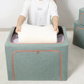 Cloth Steel Frame Folding Storage Box for Clothes Foldable Stackable Storage Box With Household