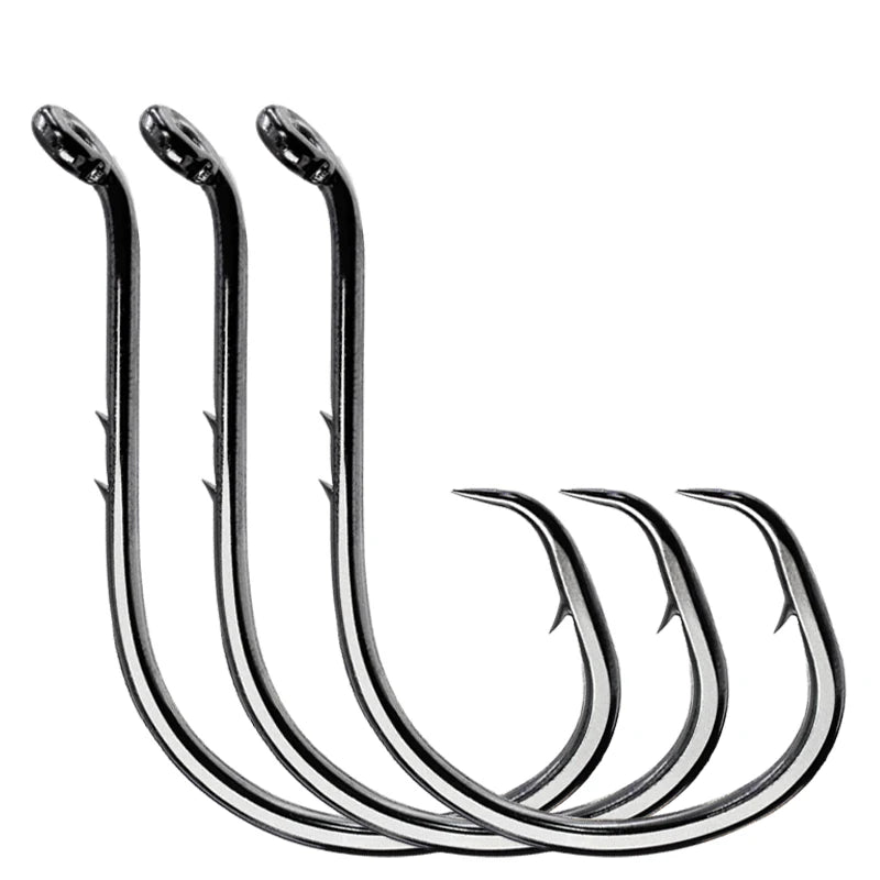 Sea Fishing Hooks 4/0 to 8/0 High Carbon Steel Fishing Hooks Tuna Fishing Hooks Outdoor