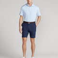 OEM Customized Men's Golf Short Slim-Fit Stretch Casual Relaxed Shorts with Mid Waist Solid Pattern Canvas Eco-Friendly