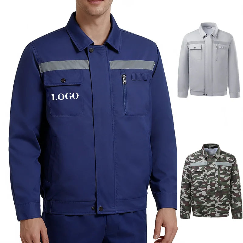 Hot Selling Men's Air Conditioned Fan Cooling Jacket  With Rechargeable Battery  Fan Work Wear with Reflective Strips