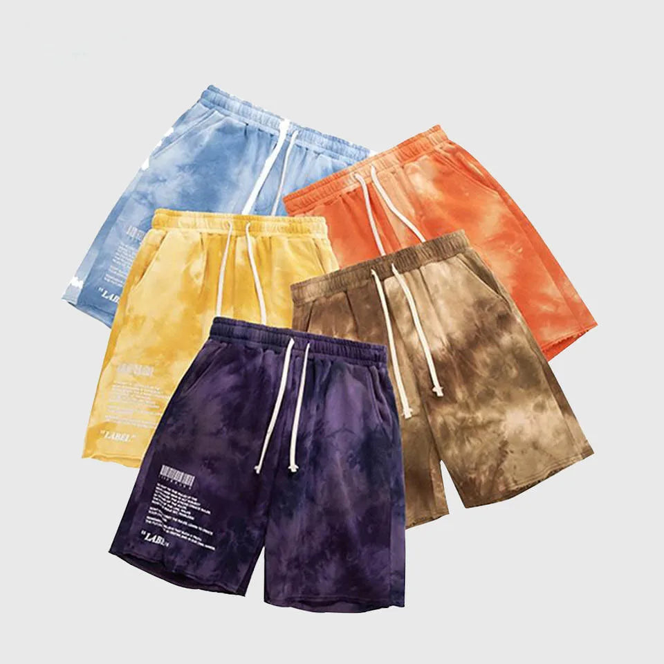 Wholesale  Customized 100% Cotton Sports Casual Men's Casual Shorts Street Clothing 3D Puff Printed Men's Shorts