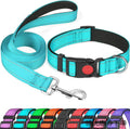 Solid Color Pet Products Small and Medium-sized Nylon Pet Collar Diving Cloth Lining Dog Collar Reflective Neck Sleeve