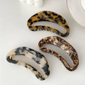 Large Korean Style Retro Hair Claw Clip with Moon Design Versatile Acetic Acid Hair Grip for Men and Women