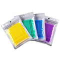 Individual Packaged Short Head Micro Swab Disposable Eyelash Extension Cleaning Micro Brush for Lash Beauty Use