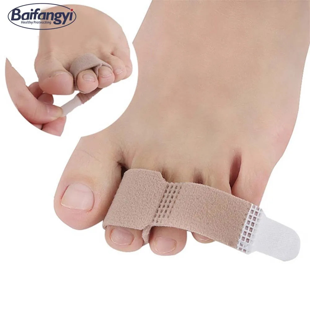 To the Feet Silicone Cushioned Corrector for Broken Hammer Toe Straightener and Heel Toe Wraps Model S105