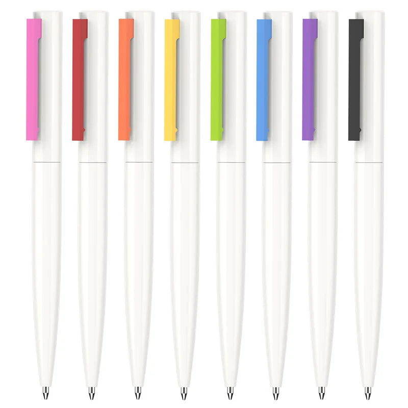 Simple Plastic Pen Advertising Pens Can Be Customized logo