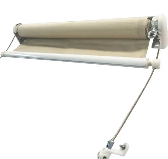 Heavy Rail Aluminum Pergola with Retractable Zipper Blinds Awning Motorized Outdoor Shading System for Patio and Garden