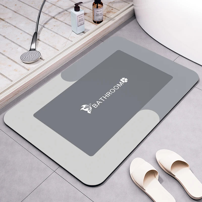 SHENGDE Cheap Sample Cheap Cute Trendy Black Marble New Absorbent Bathroom Rug Dry Fast Soft Rubber Bath Mat Set