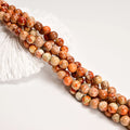 2024 New Natural Orange Color Imperial Jasper Stone Bead Strands 4mm 6mm 8mm 10mm Gemstone Beads GIC Certified Jewelry Making