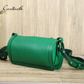 Women's Trendy Fashion Crossbody Genuine Leather Phone Bag Casual Summer Outdoor Leisure Cylinder Shoulder Strap Everyday Use
