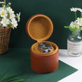 Leather Watch Box Anti Drop Travel Storage Box Fashion Luxury Green Blue Black Single Watch Gift Box with Pillow