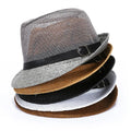 Wholesale Summer Breathable Straw Braid Floppy Fedora Beach Panama Cap Distressed Retro Sun Mesh Straw Fashion Hats