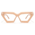 Custom Logo Acetate Optical Glasses with Trendy Triangle Cat Eye Design High Quality Assurance