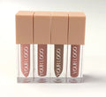 Best Selling Herbal Mineral Long Lasting Waterproof Sunscreen Shiny Glossy Beige Tube Nude Liquid Lip Gloss with Private Label