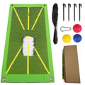 Rollable Easy Carry Swing Training Mat for Analyzing Swing Path and Ball Impact