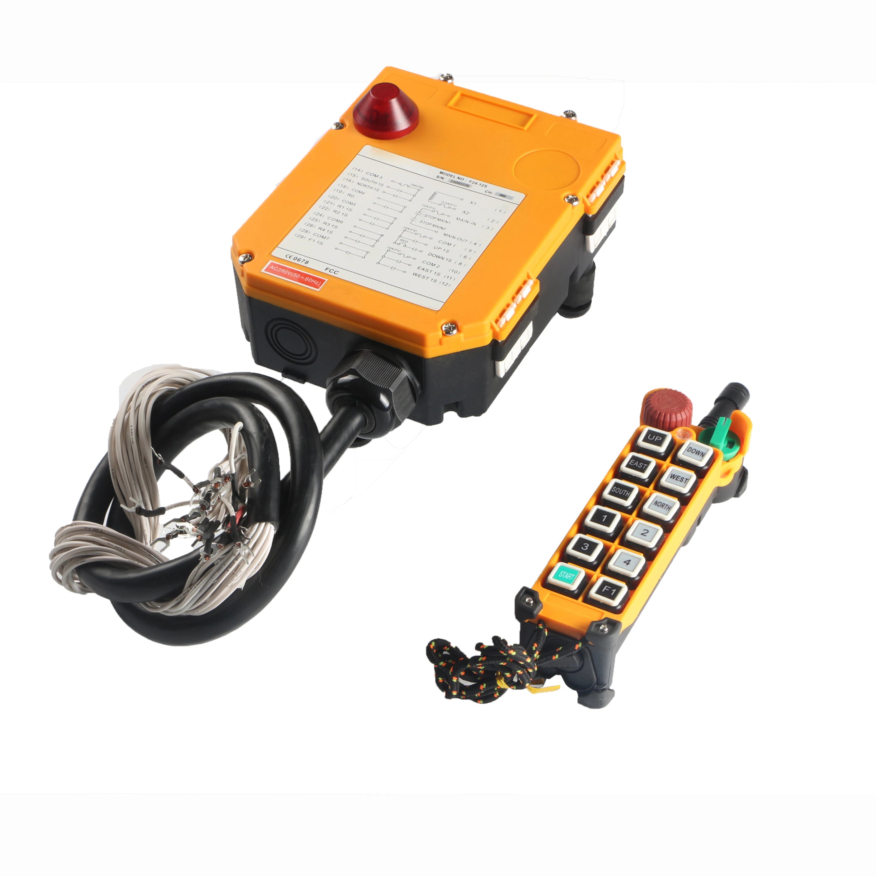 F24-12D Universal Waterproof Two-speed Radio Industrial Wireless Remote Control Crane Electric Hoist