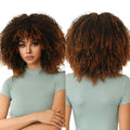 Moq 1 Factory Wholesale Synthetic Wig With Bangs Jerry Wavy Hair Italian Wave Deep Brown Gradient Light Brown Synthetic Wig Soft