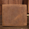 Man Wallet Short Wallet Custom Vintage New Crazy Horse Leather Customized GENUINE Leather Leather Gift Box for Short Wallet