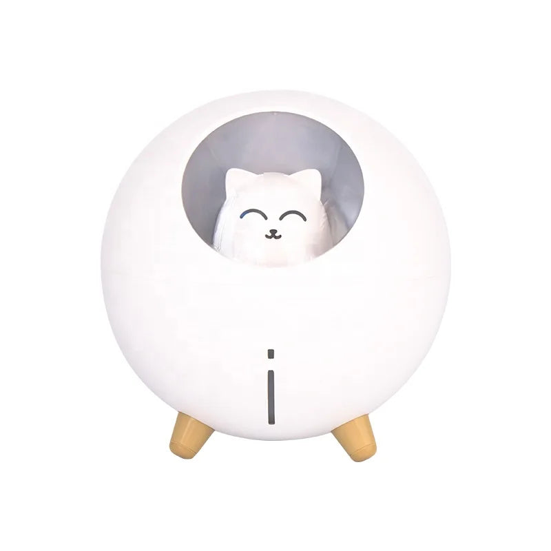 New Style USB Humidifier Cute Pet Ultrasonic Cold Fog Air Oil Diffuser LED Night Light Portable air Humidifier