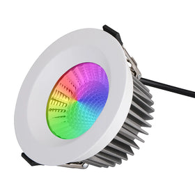 Benory Lighting 24V IP65 12W Tuya Wifi Rgbww LED Downlight Loxone Tree PWM KNX DALI DT8 DMX Decoder RGBW Ceiling Spot Light