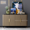 Contemporary Luxury Stainless Steel Marble Console Table Hallway with Storage 2021