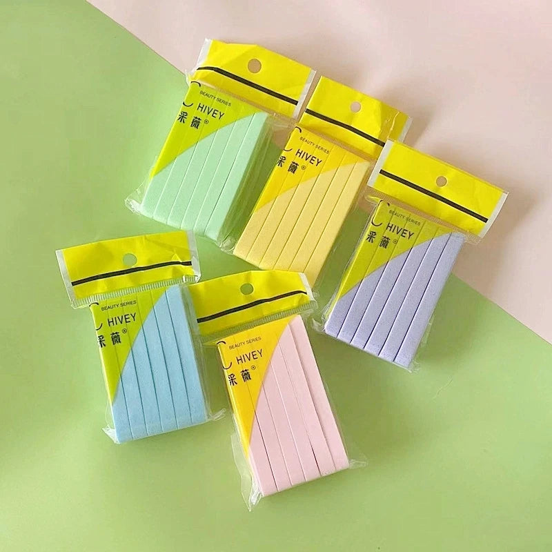 12Pcs/bag Compressed PVA Facial Clean Sponge Super Soft Oval Shaped Biodegradable Face Wash Pad Exfoliating Remove Cleanser Puff