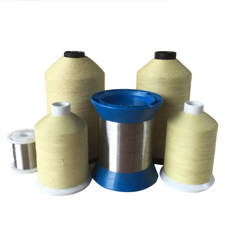 Cut/heat Resistant Sewing Thread - 1000d Aramid Yarn & Steel Wire