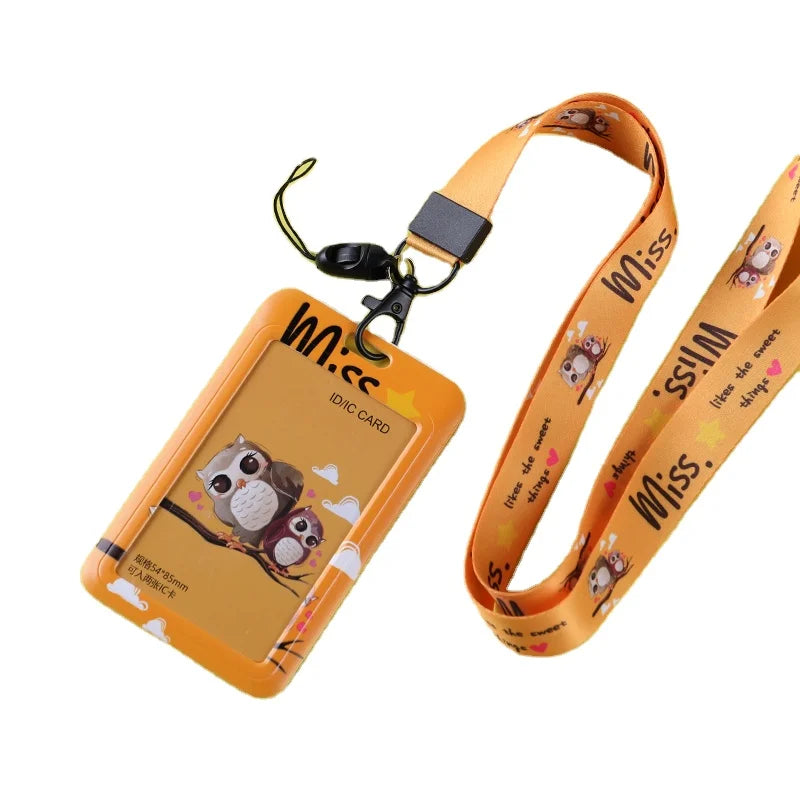 Customized Hard Plastic ID Card Holder Lanyard Nylon Polyester Lanyard With Card Holder Satin Automotive Black Printed Lanyard
