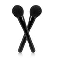 Premium Luxury Makeup Brush Custom Logo Blush Wood Powder Black Face Soft Custom Logo Goat Hair Handle Private Label Maquillaje