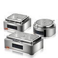 YITIAN Catering Luxury Food Warmers Stainless Steel Heating Chafing Dish Buffet Set Restaurant Equipment Electric Chafing Dish