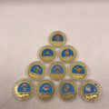 10 Pcs Japanese Anime Doraemon Gold Plated Coin Collectibles With Coin Case Challenge Coins Souvenir Gifts