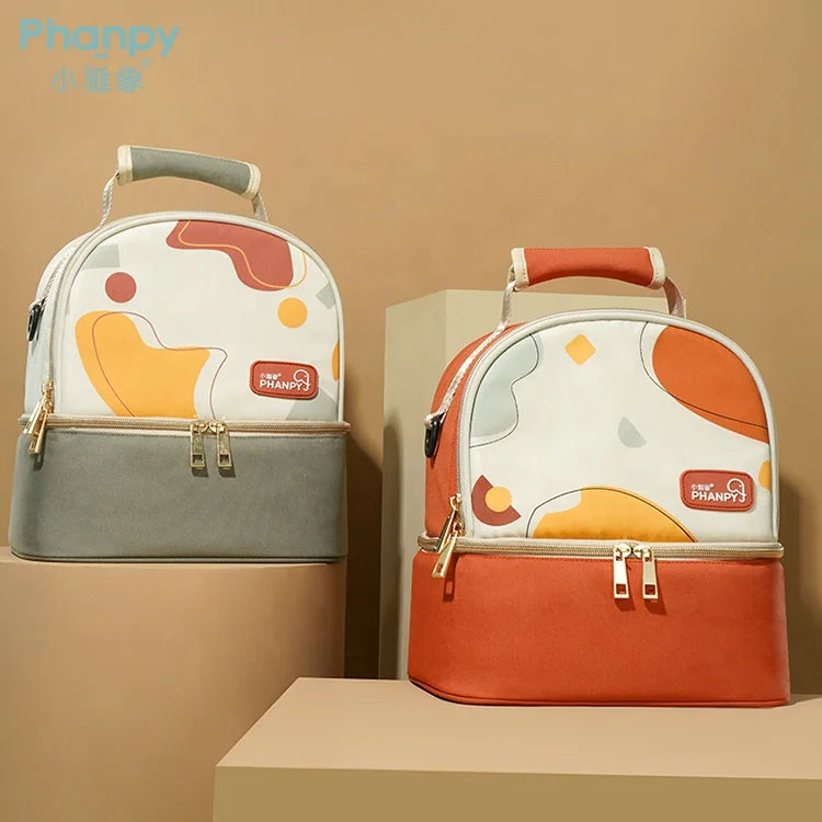 PH109207-1 China Luxury Baby Insulated Ice Cooler Breastmilk Storage Bag Sac Isotherm Avec Poign