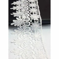Hot Selling Eco-Friendly Floral Fashionable 9cm Wide Multicolor Water-soluble Lace Trims Fabric Embroidery Curtains Sofa