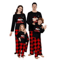 2025 New Custom Red Green Striped Crutch Xmas Pyjamas PJS Set Long Sleeve Family Matching Christmas Pajamas Elastic Waist Summer