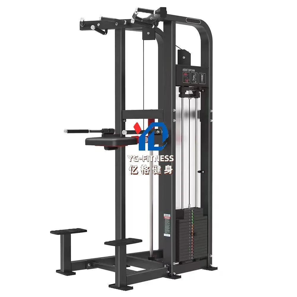 YG-8023 Whole Gym Machine Kneeling Type Dip/chin Assist for Club Center Assisted Chin Up/dip Gym Exercise Machine