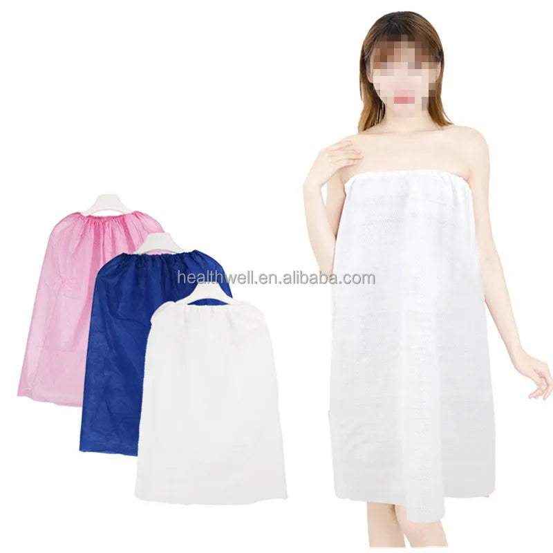 100% Non Woven Fabric Women Ladies Wearable Super Soft Disposable Dress Bath Skirt