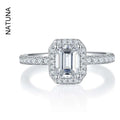 Custom Wholesale Cubic Moissanite Eternity Ring Women Jewelry Promise 925 Sterling Silver Engagement Wedding Ring