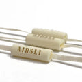 Custom Brand Name Logo Custom Own Brand Embossed Logo Clothing String Tag hang Tag Rope for Garment Name Tag String
