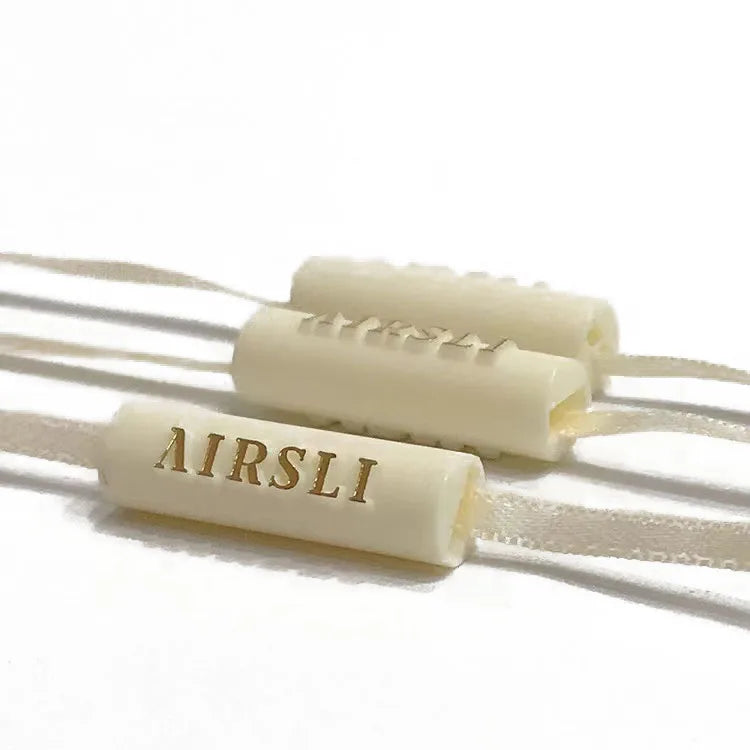 Custom Brand Name Logo Custom Own Brand Embossed Logo Clothing String Tag hang Tag Rope for Garment Name Tag String