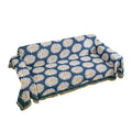 INS European Style White Daisy Cover Fashion Thick Sofa Woven Blanket Tapestry Decorative Floral Festival Wholesale Stock