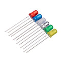 Energy Efficient 0.06W In-Line LED Display Lamp 3mm to 10mm Round Oval & Square Indicator Chip