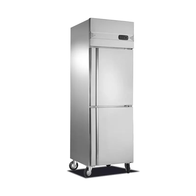 Commercial Upright Freezer Hotel Kitchen Stainless Steel Refrigerator Direct Cooling Refrigeration Equipment