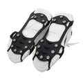 DB-043 Climbing 10teeth Tine Snow Chains Crampons Shoes Ice Claws Shoes Cleats Gripper Spikes